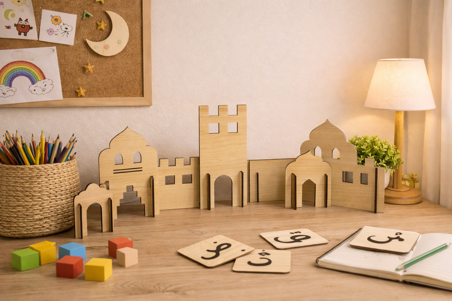 hayalgucu-fabrikatoru-masa dekor-islami-dekor-çocuk-odası